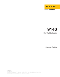 Thumbnail of document Manual - 9103 / 9140 Dry-Well Calibrators & Dry Block Calibrators